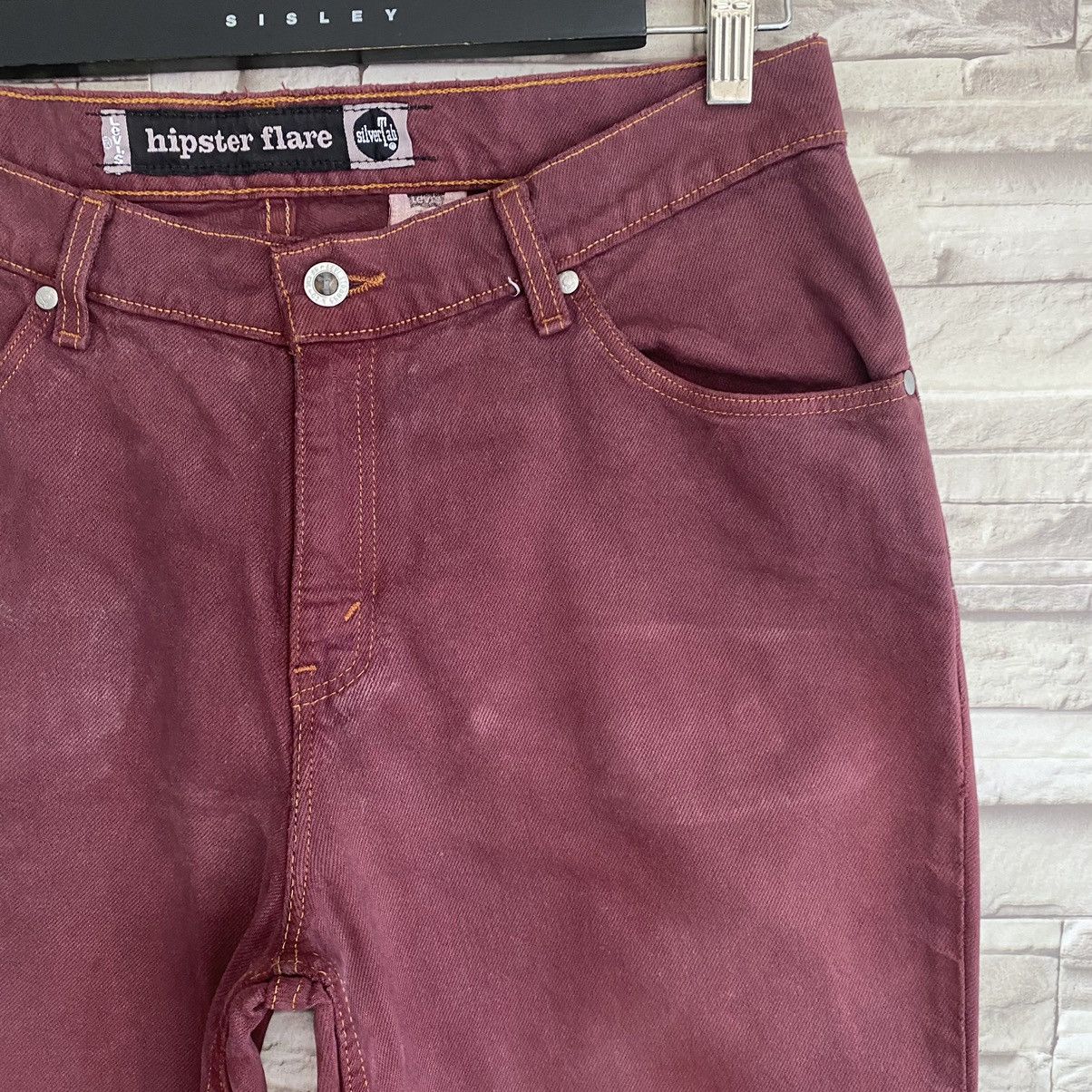 Levi's Vintage 90s Levis Silvertab Hipster Flare Jeans 33x32 Size US 33 - 7 Thumbnail