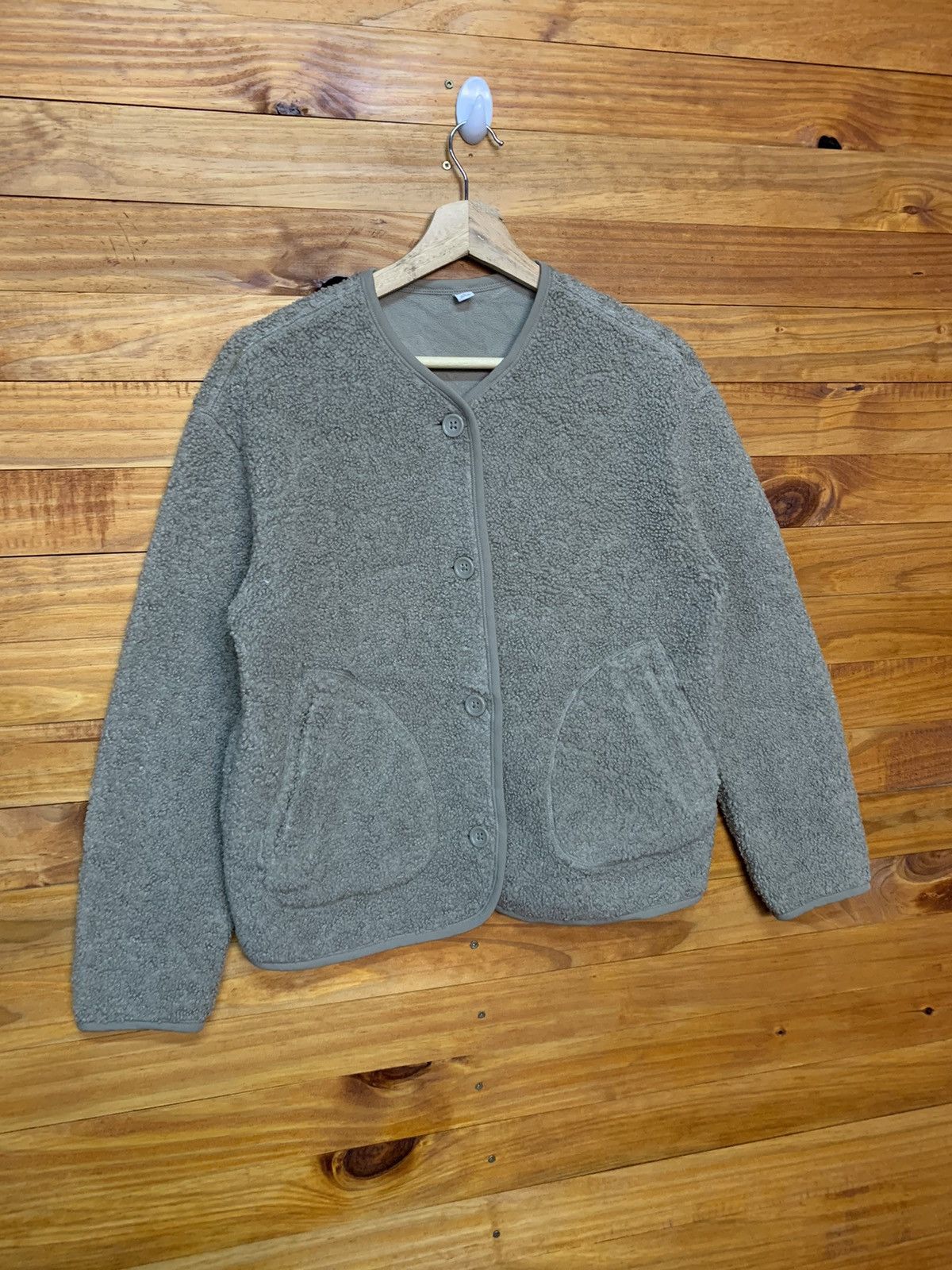 Uniqlo Uniqlo Button Up Fleece Jacket Size US L / EU 52-54 / 3 - 3 Thumbnail