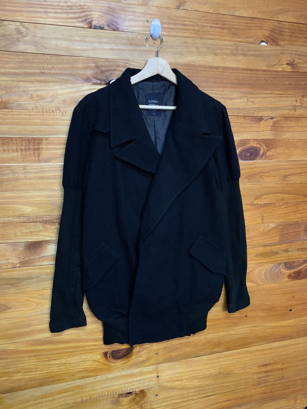 Limi Feu × Yohji Yamamoto Waterfall Collar Mohair Jacket Size US S / EU 44-46 / 1 - 3 Thumbnail