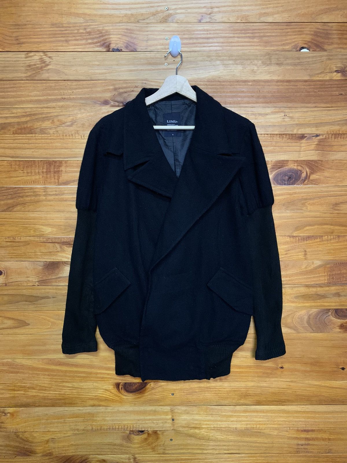 Limi Feu × Yohji Yamamoto Waterfall Collar Mohair Jacket Size US S / EU 44-46 / 1 - 1 Thumbnail