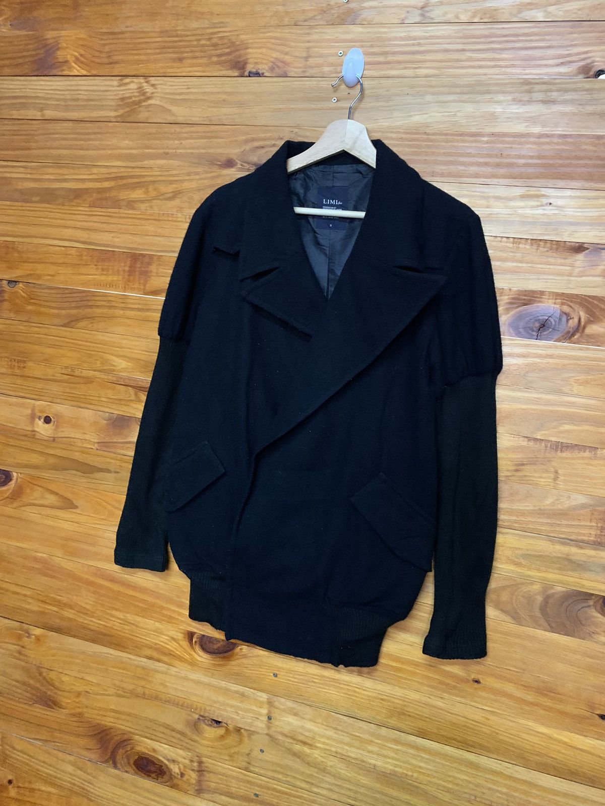 Limi Feu × Yohji Yamamoto Waterfall Collar Mohair Jacket Size US S / EU 44-46 / 1 - 2 Thumbnail