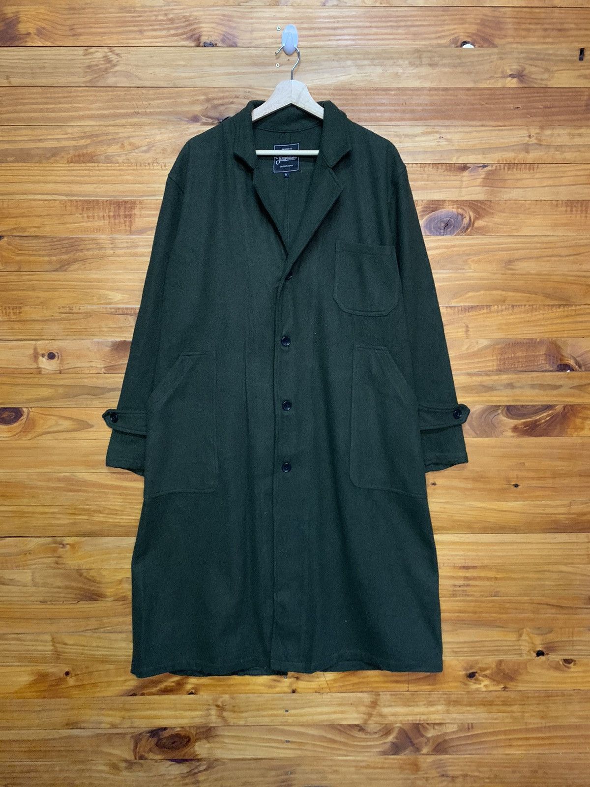 Japanese Brand Temptation Original Garment Outwear Wool Overcoat Size US M / EU 48-50 / 2 - 1 Thumbnail