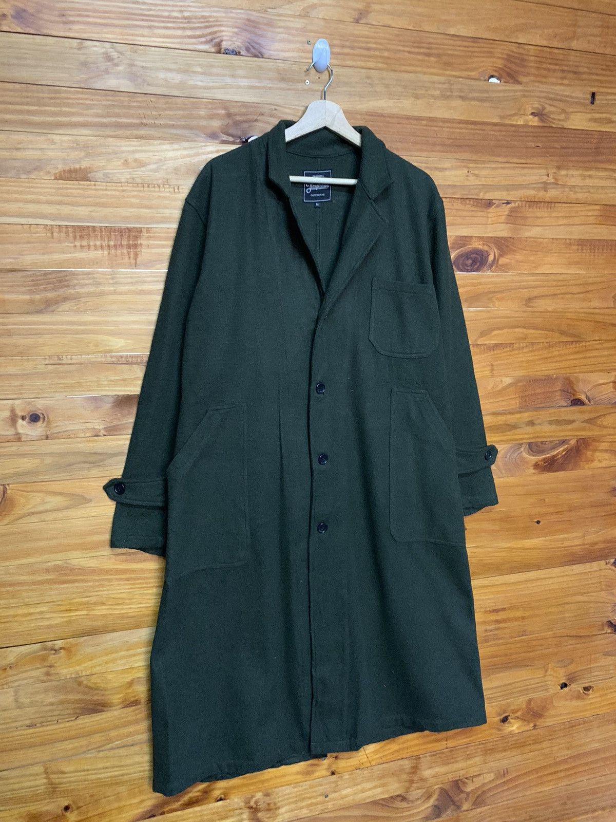 Japanese Brand Temptation Original Garment Outwear Wool Overcoat Size US M / EU 48-50 / 2 - 2 Thumbnail