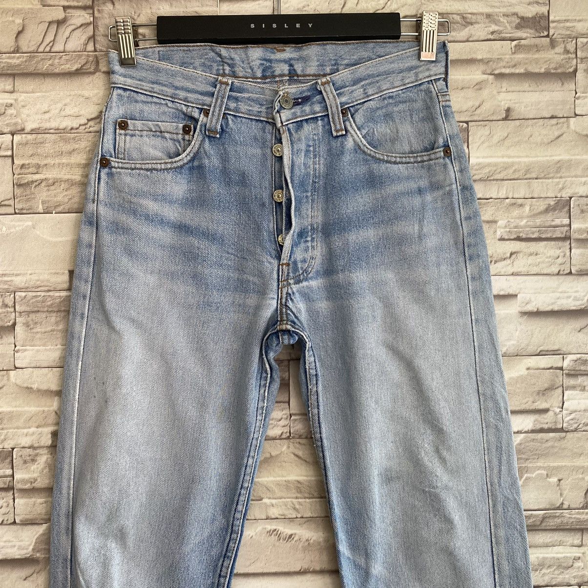 Levi's Vintage 80s Levis 501 Distressed Jeans 27x33 Size US 27 - 4 Thumbnail