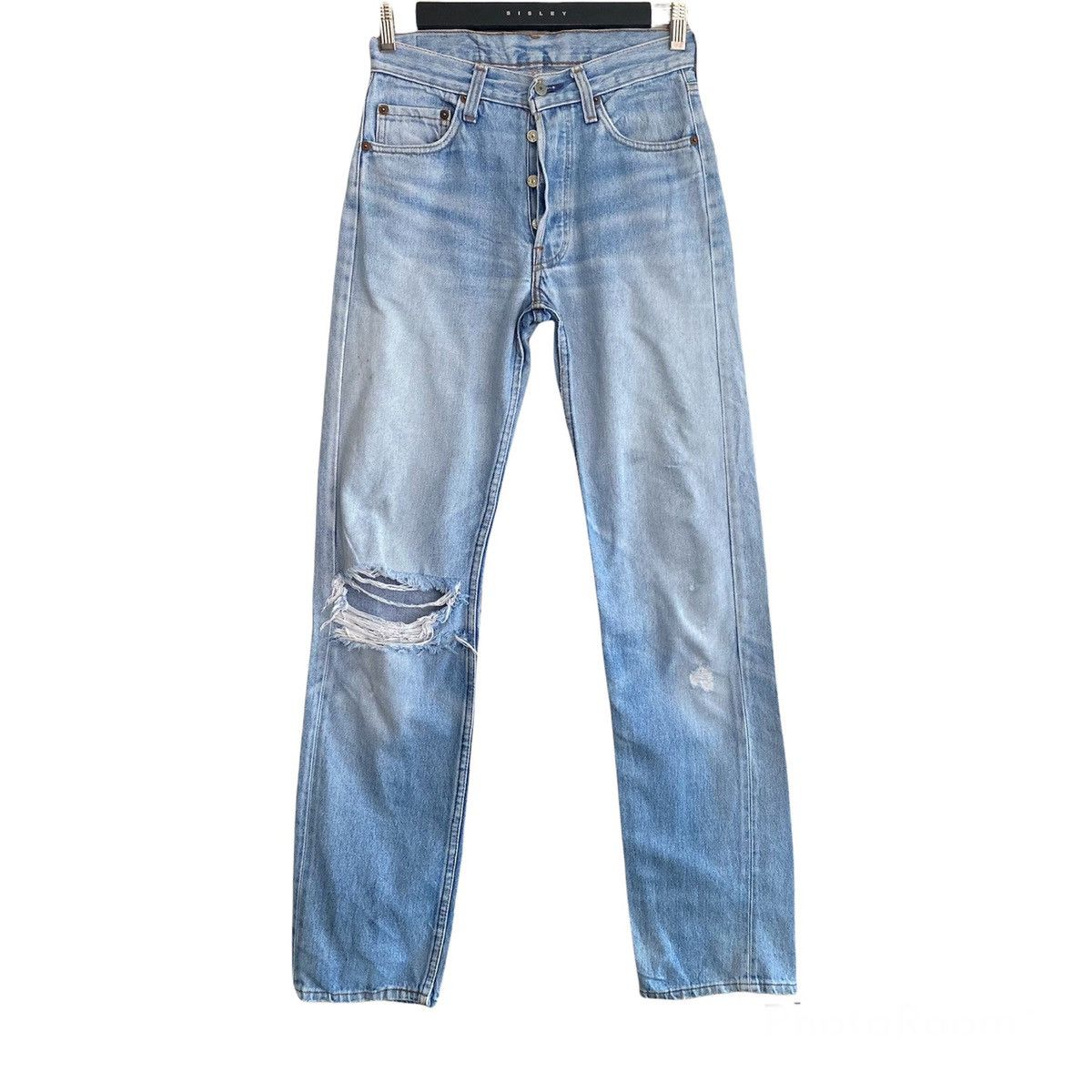 Levi's Vintage 80s Levis 501 Distressed Jeans 27x33 Size US 27 - 1 Thumbnail