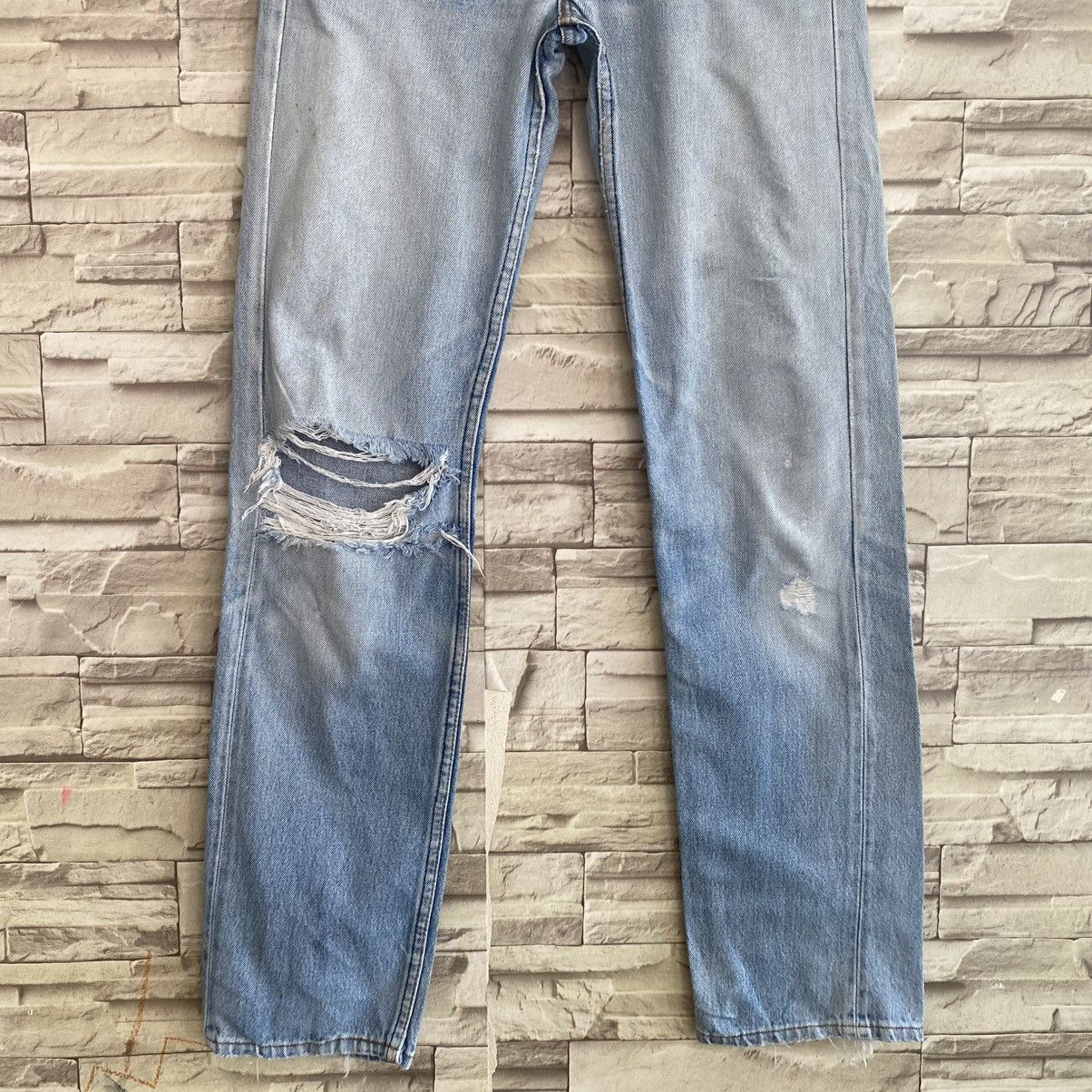 Levi's Vintage 80s Levis 501 Distressed Jeans 27x33 Size US 27 - 5 Thumbnail