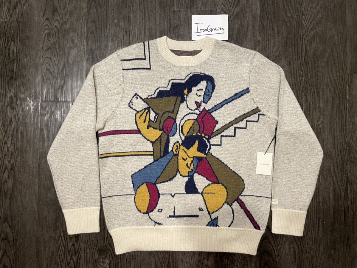 Aime Leon Dore Aimé Leon Dore Molina Knit Tape Up Sweater Size L Large Size US L / EU 52-54 / 3 - 1 Thumbnail