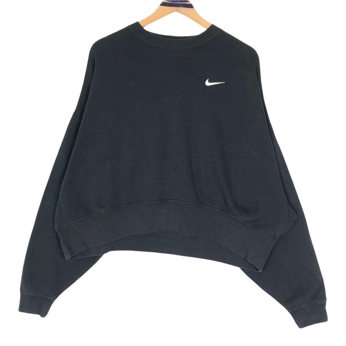 Nike Nike Swoosh Women’s Crewneck Cropped Sweatshirt Size US M / EU 48-50 / 2 - 1 Thumbnail