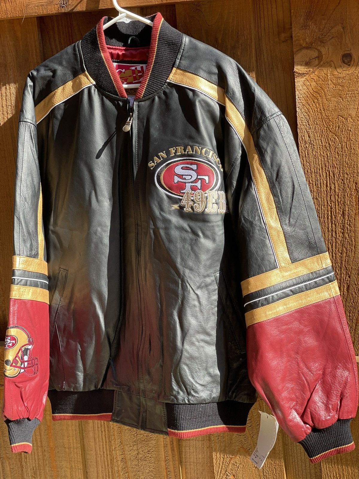 San hotsell Francisco 49ers rare, limited edition medium leather Jacket. 90's classic