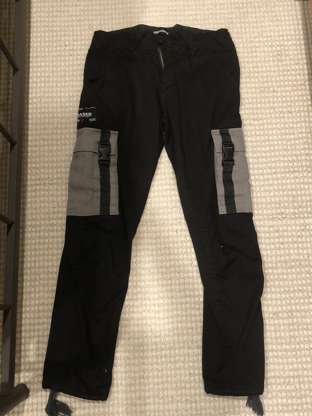 Erased Project Erased Project Black Cargo Pants V1 Grailed