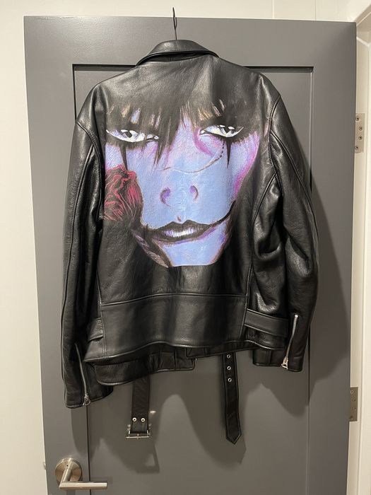 Supreme Schott The Crow Perfecto Leather Jacket Black