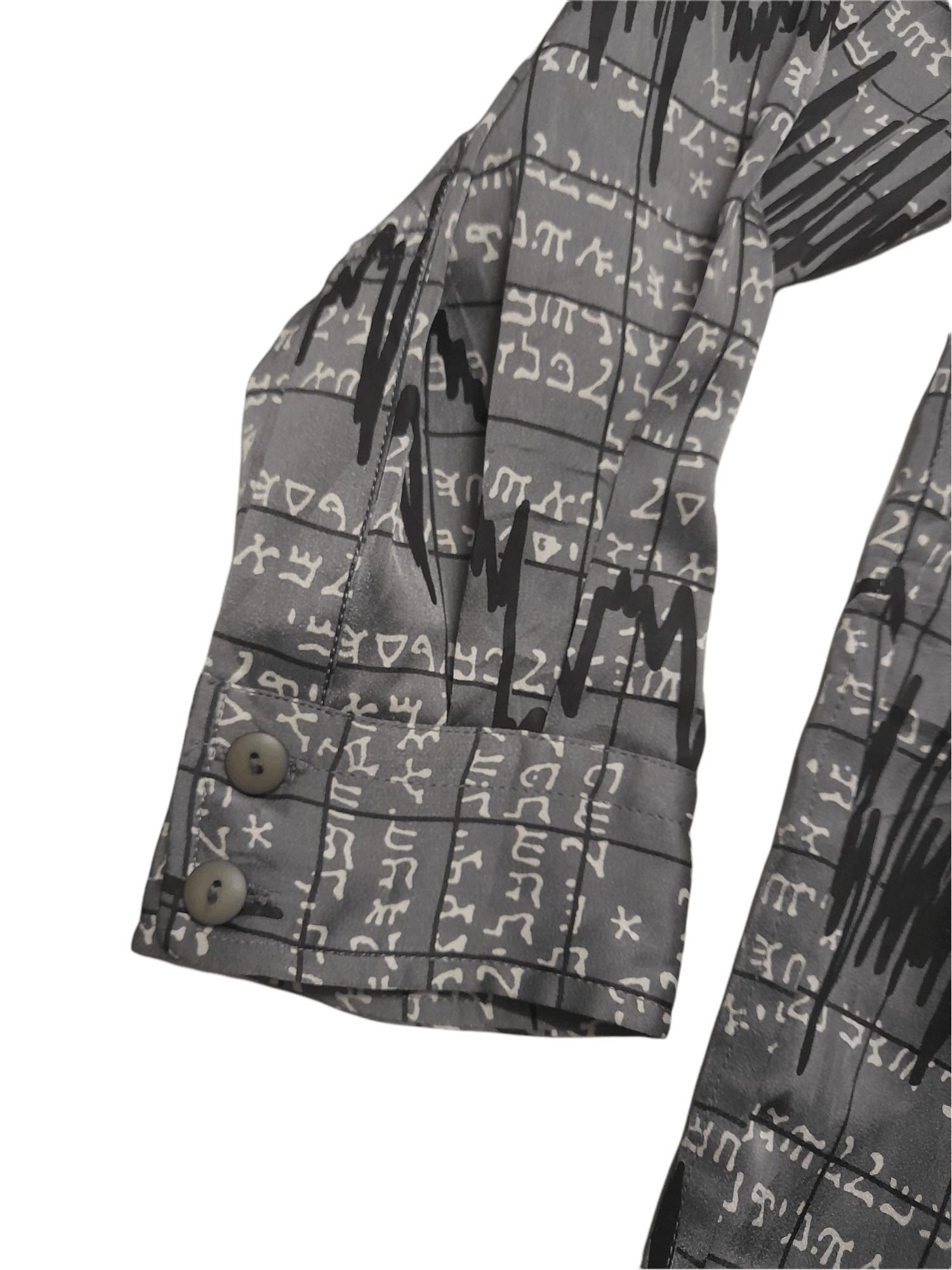 Designer × Kansai Yamamoto Kansai Yamamoto Japan Greek Hebrew Fullprint Shirt (D680) Size US M / EU 48-50 / 2 - 4 Thumbnail