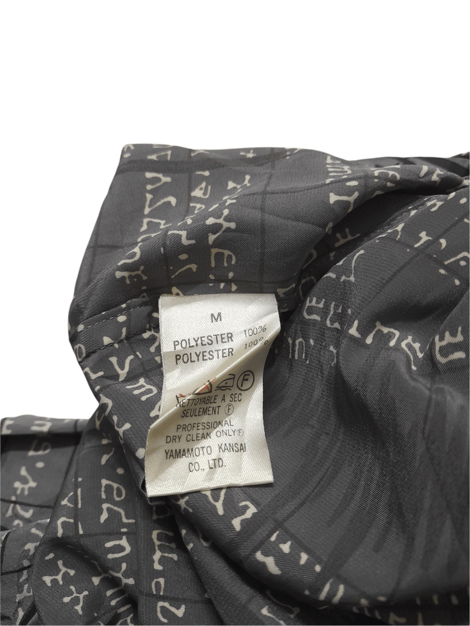 Designer × Kansai Yamamoto Kansai Yamamoto Japan Greek Hebrew Fullprint Shirt (D680) Size US M / EU 48-50 / 2 - 7 Thumbnail