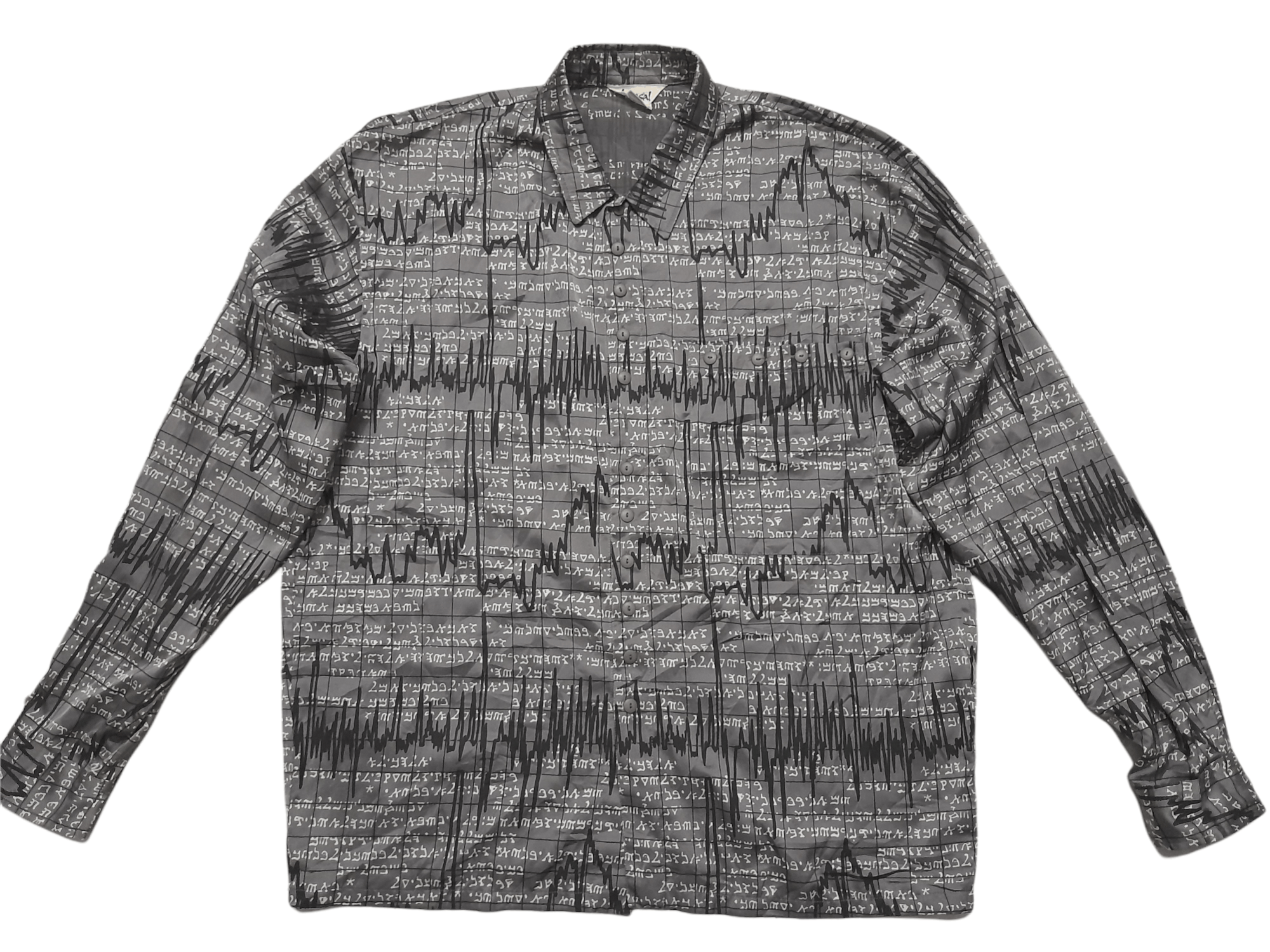 Designer × Kansai Yamamoto Kansai Yamamoto Japan Greek Hebrew Fullprint Shirt (D680) Size US M / EU 48-50 / 2 - 1 Thumbnail