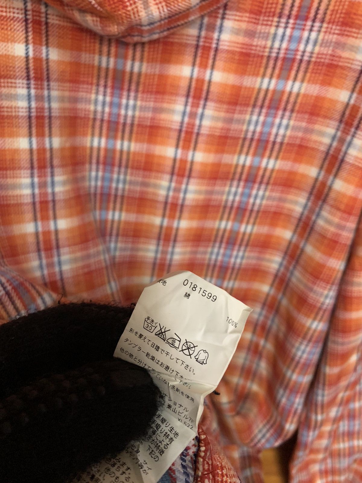 Xlarge Vintage X-LARGE Orange Plaid Flannel Hoodie Size US M / EU 48-50 / 2 - 8 Thumbnail
