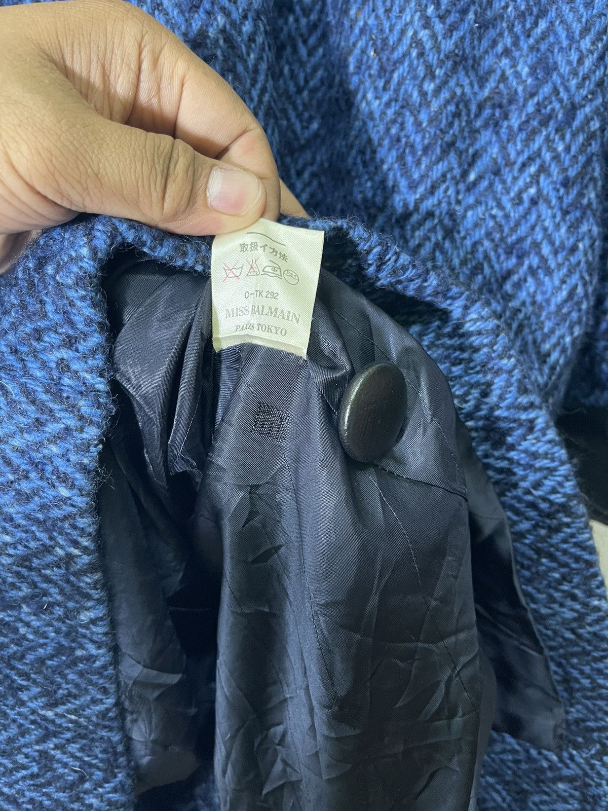 Balmain × Vintage VINTAGE MISS BALMAIN PARIS FURR LONG JACKET Size US L / EU 52-54 / 3 - 11 Thumbnail