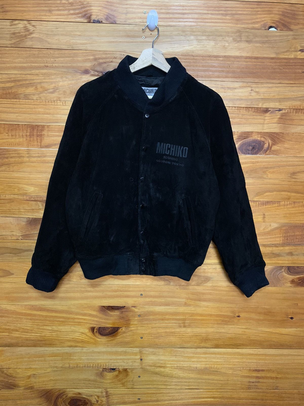 Michiko Koshino London Vintage Michiko Koshino Uk Flag Big Logo Velvet Jacket Size US M / EU 48-50 / 2 - 6 Thumbnail