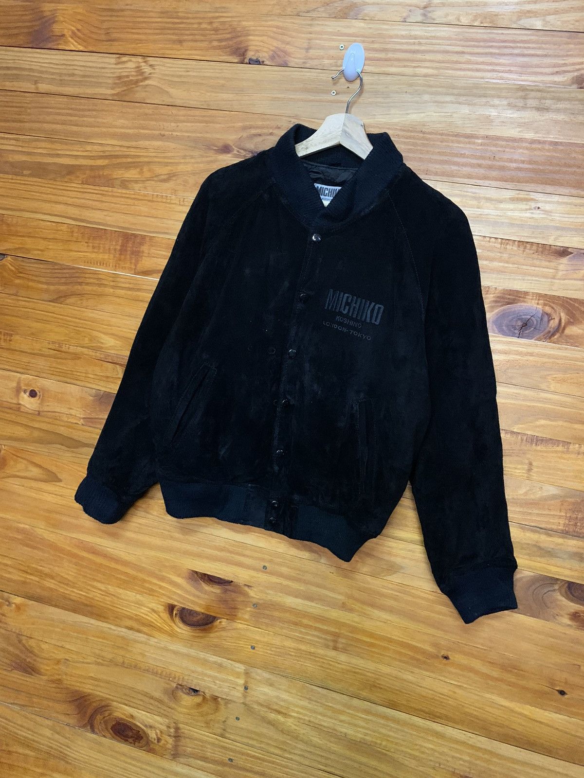 Michiko Koshino London Vintage Michiko Koshino Uk Flag Big Logo Velvet Jacket Size US M / EU 48-50 / 2 - 5 Thumbnail