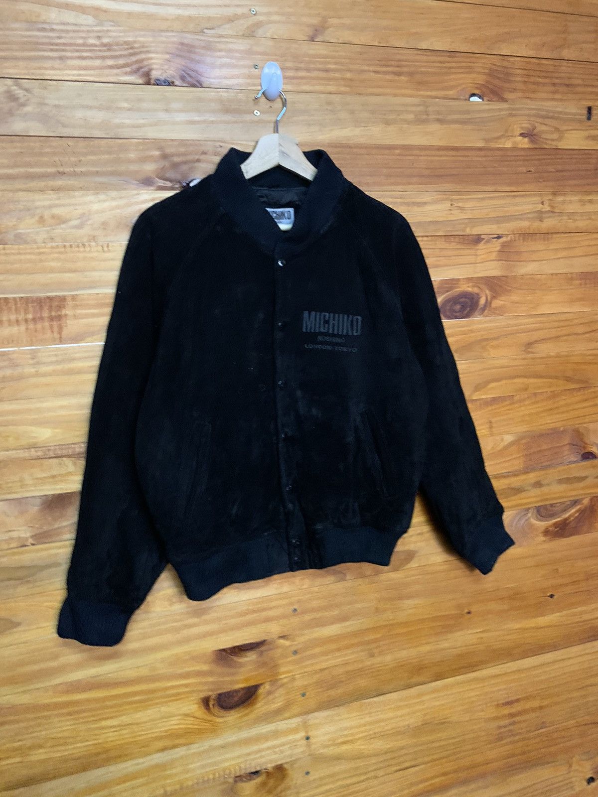 Michiko Koshino London Vintage Michiko Koshino Uk Flag Big Logo Velvet Jacket Size US M / EU 48-50 / 2 - 4 Thumbnail