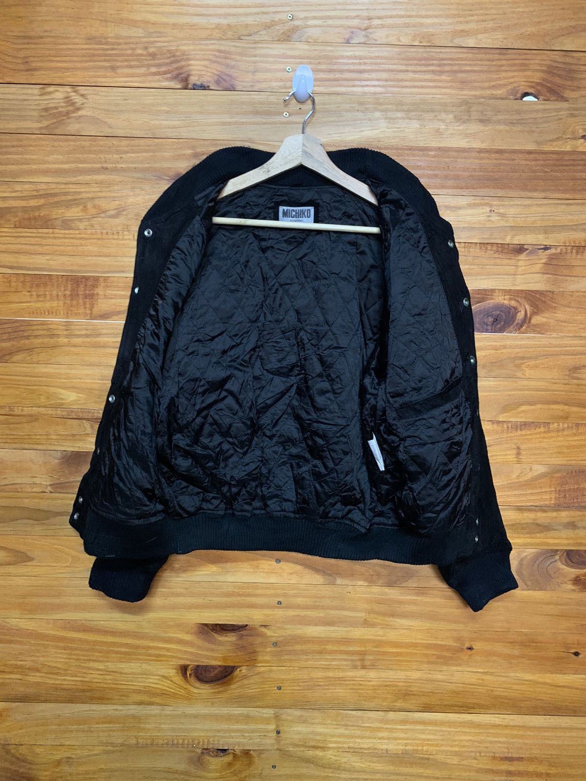 Michiko Koshino London Vintage Michiko Koshino Uk Flag Big Logo Velvet Jacket Size US M / EU 48-50 / 2 - 11 Thumbnail