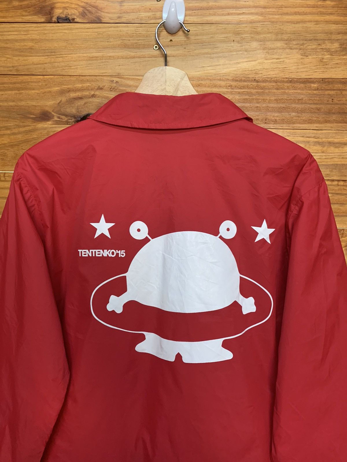 Anime × Japanese Brand Tentekoten Big Logo Nylon Coach Jacket Size US M / EU 48-50 / 2 - 4 Thumbnail