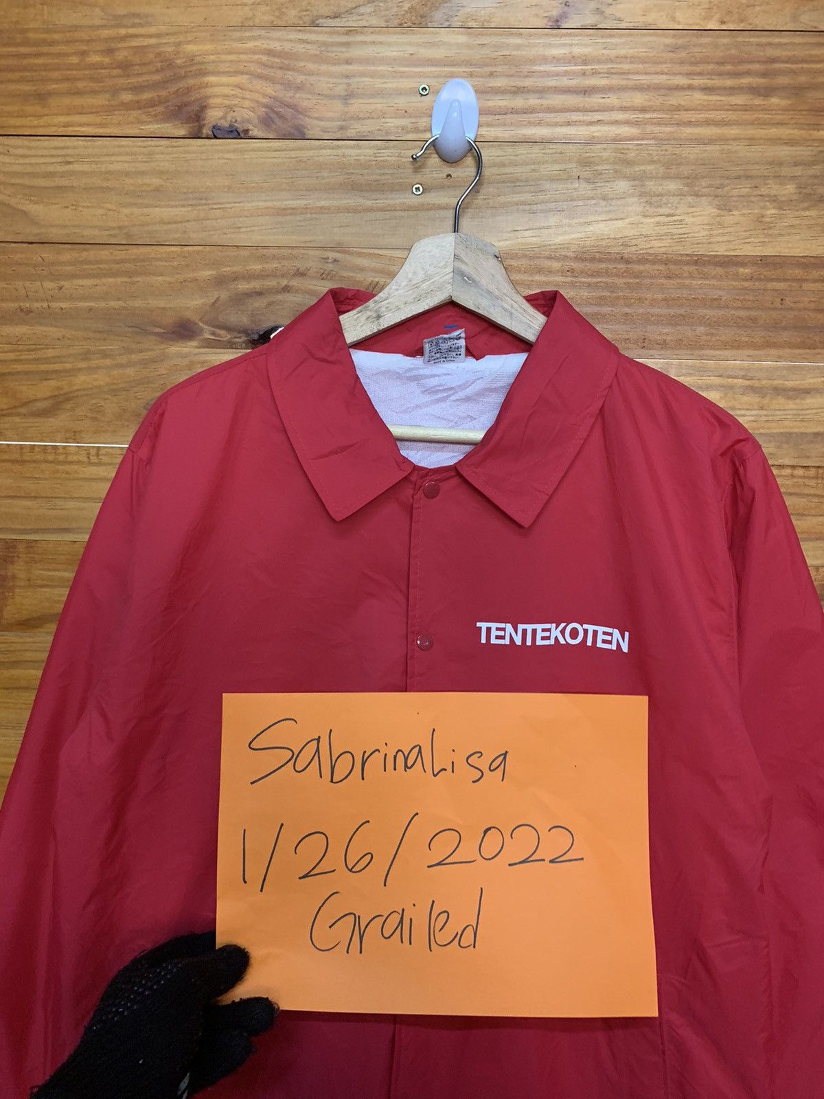 Anime × Japanese Brand Tentekoten Big Logo Nylon Coach Jacket Size US M / EU 48-50 / 2 - 8 Thumbnail