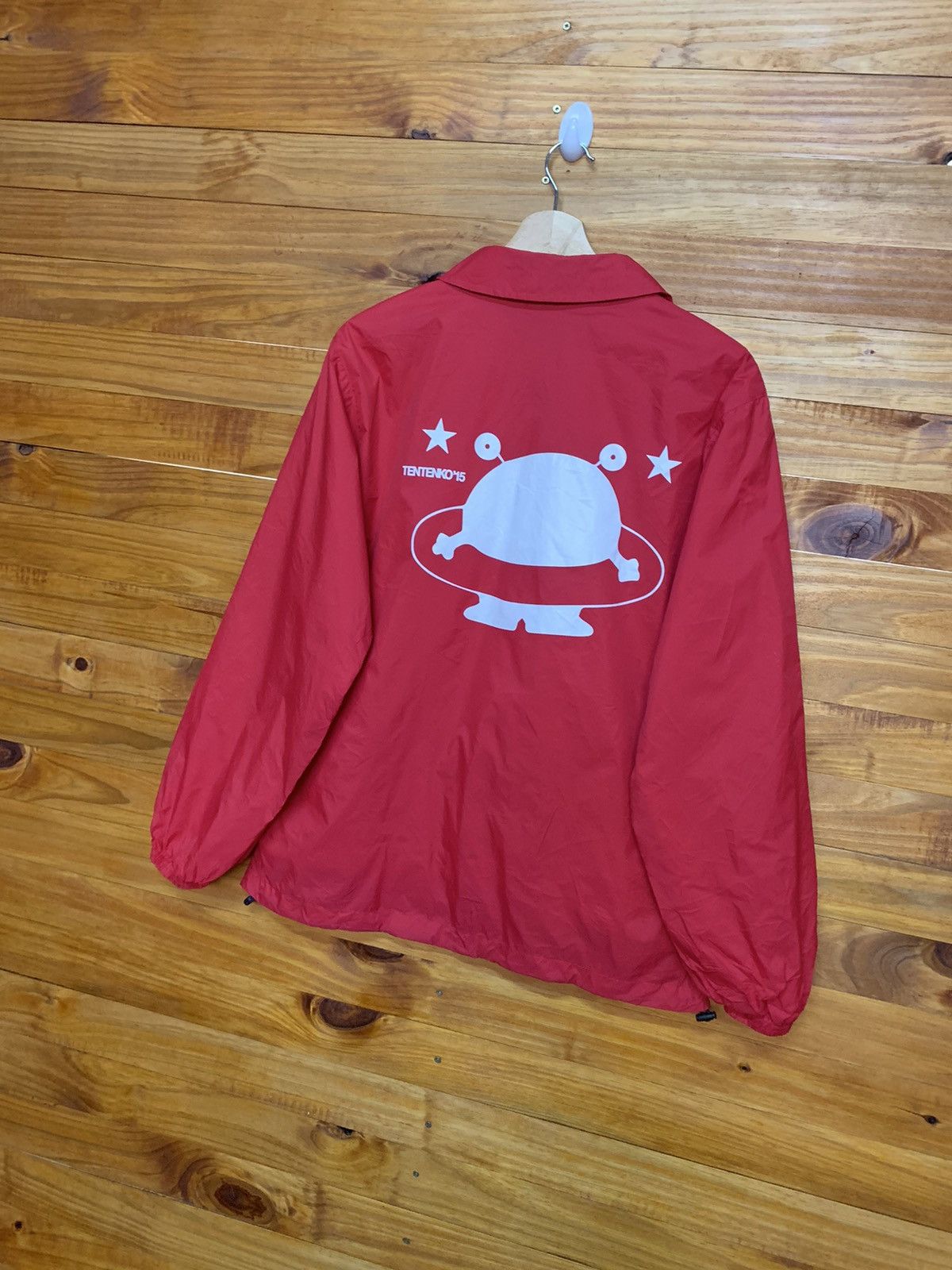 Anime × Japanese Brand Tentekoten Big Logo Nylon Coach Jacket Size US M / EU 48-50 / 2 - 2 Thumbnail