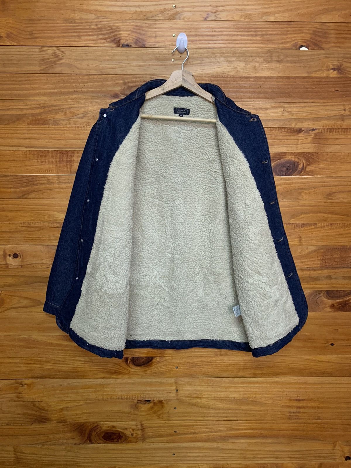 Vintage Vintage Franco Collezioni Denim Sherpa Workers Jacket Size US M / EU 48-50 / 2 - 7 Thumbnail