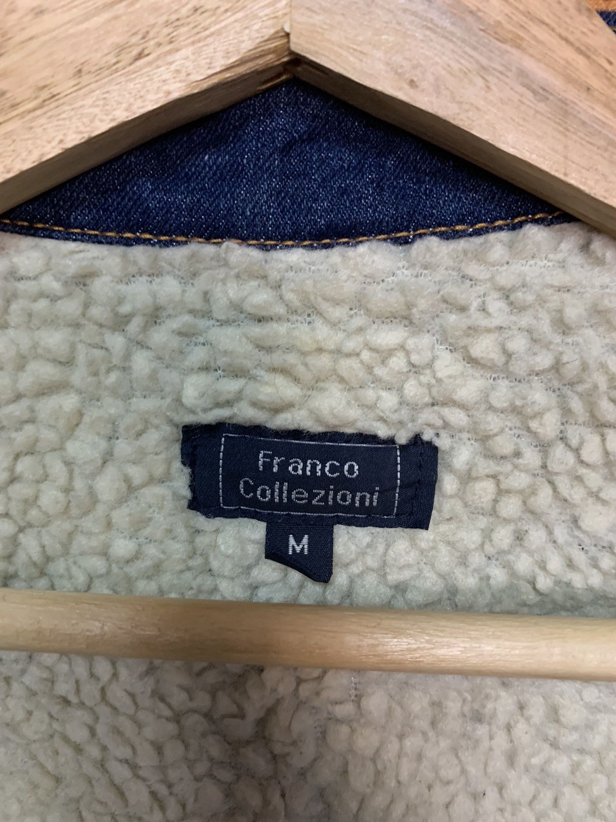 Vintage Vintage Franco Collezioni Denim Sherpa Workers Jacket Size US M / EU 48-50 / 2 - 6 Thumbnail