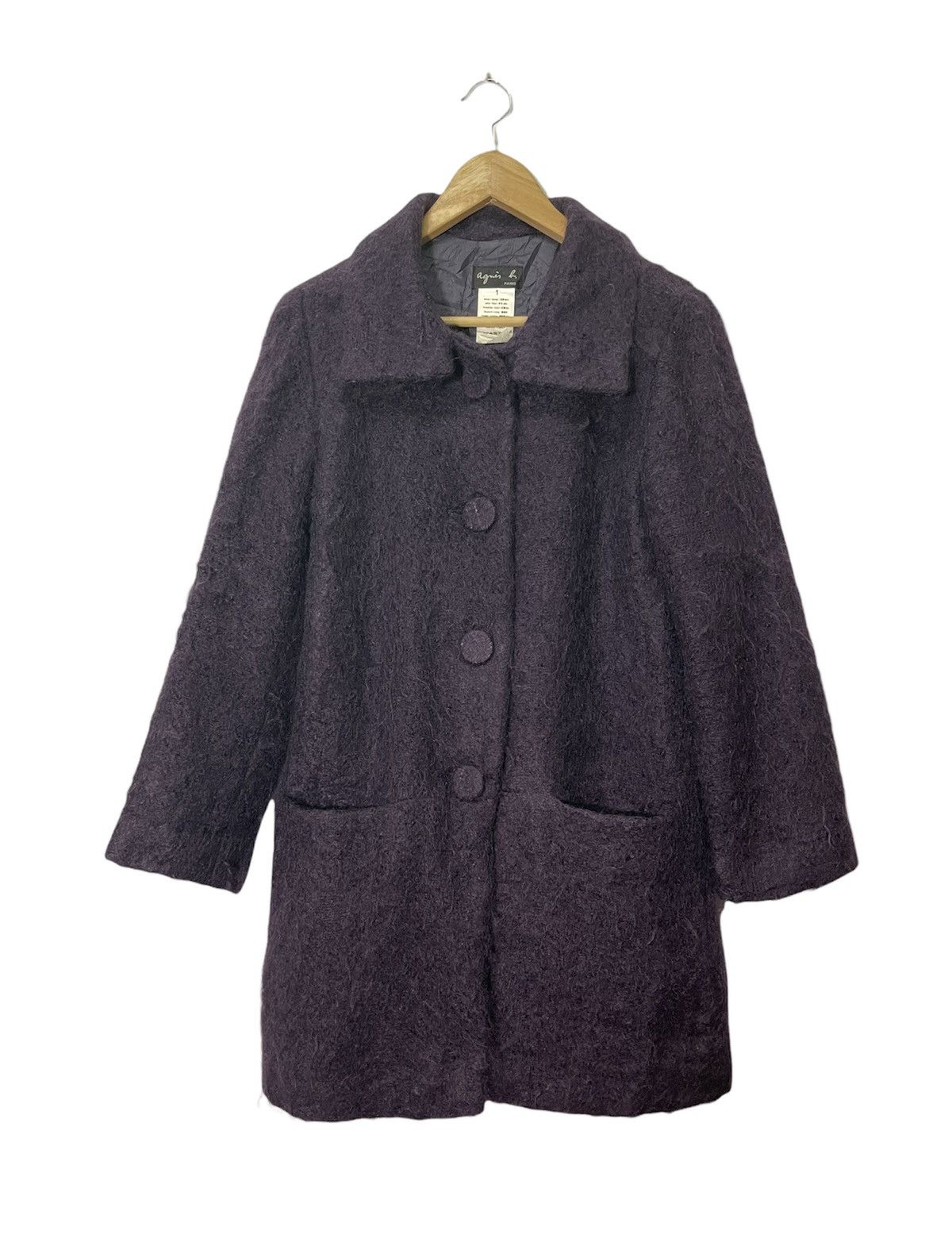 agnes b. AGNES B MOHAIR BUTTON JACKET Size US S / EU 44-46 / 1 - 1 Thumbnail