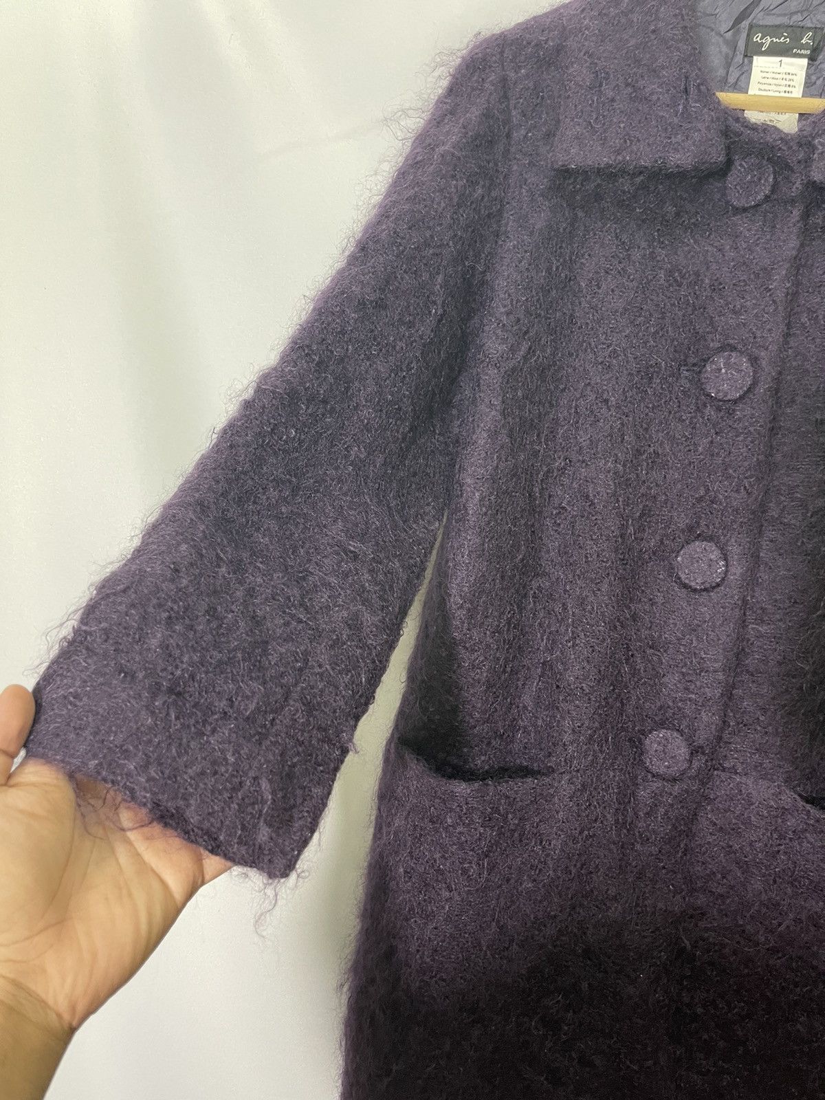 agnes b. AGNES B MOHAIR BUTTON JACKET Size US S / EU 44-46 / 1 - 5 Thumbnail