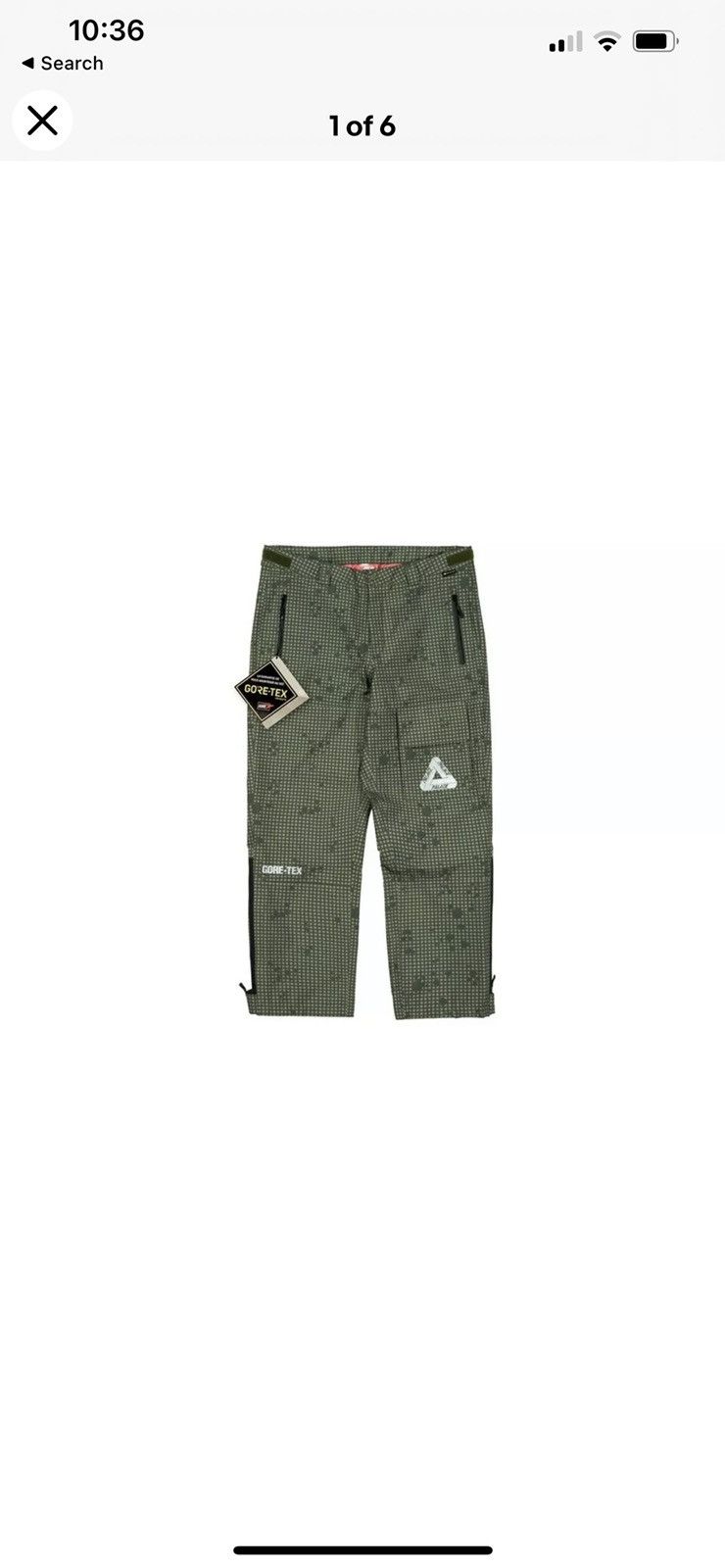 Palace Palace GORE-TEX The Don Pant Night Grid DPM mens medium 