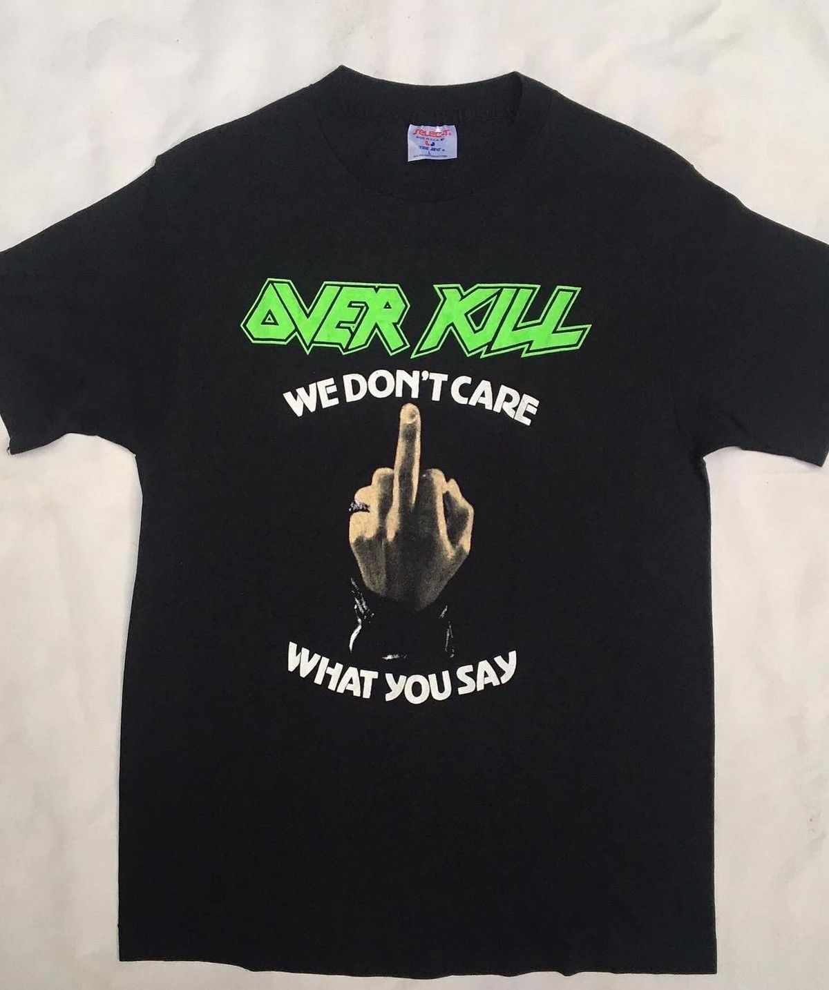 Vintage Overkill 1988 Fuck You t shirt | Grailed