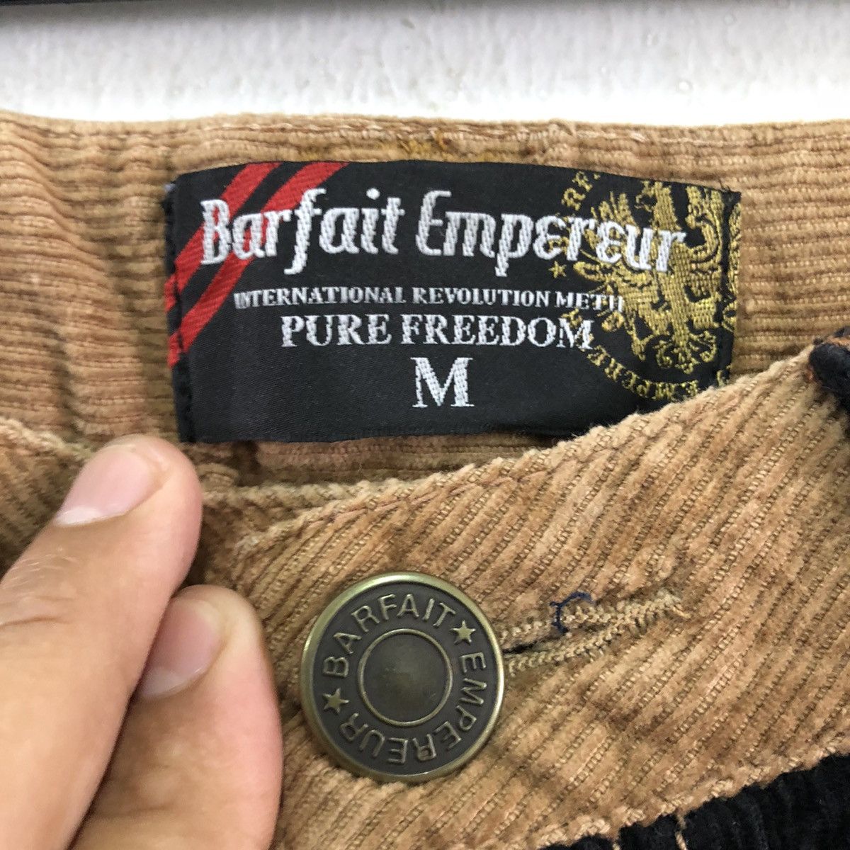 Japanese Brand Rare bootcut corduroy bushpants two colour Size US 31 - 8 Thumbnail