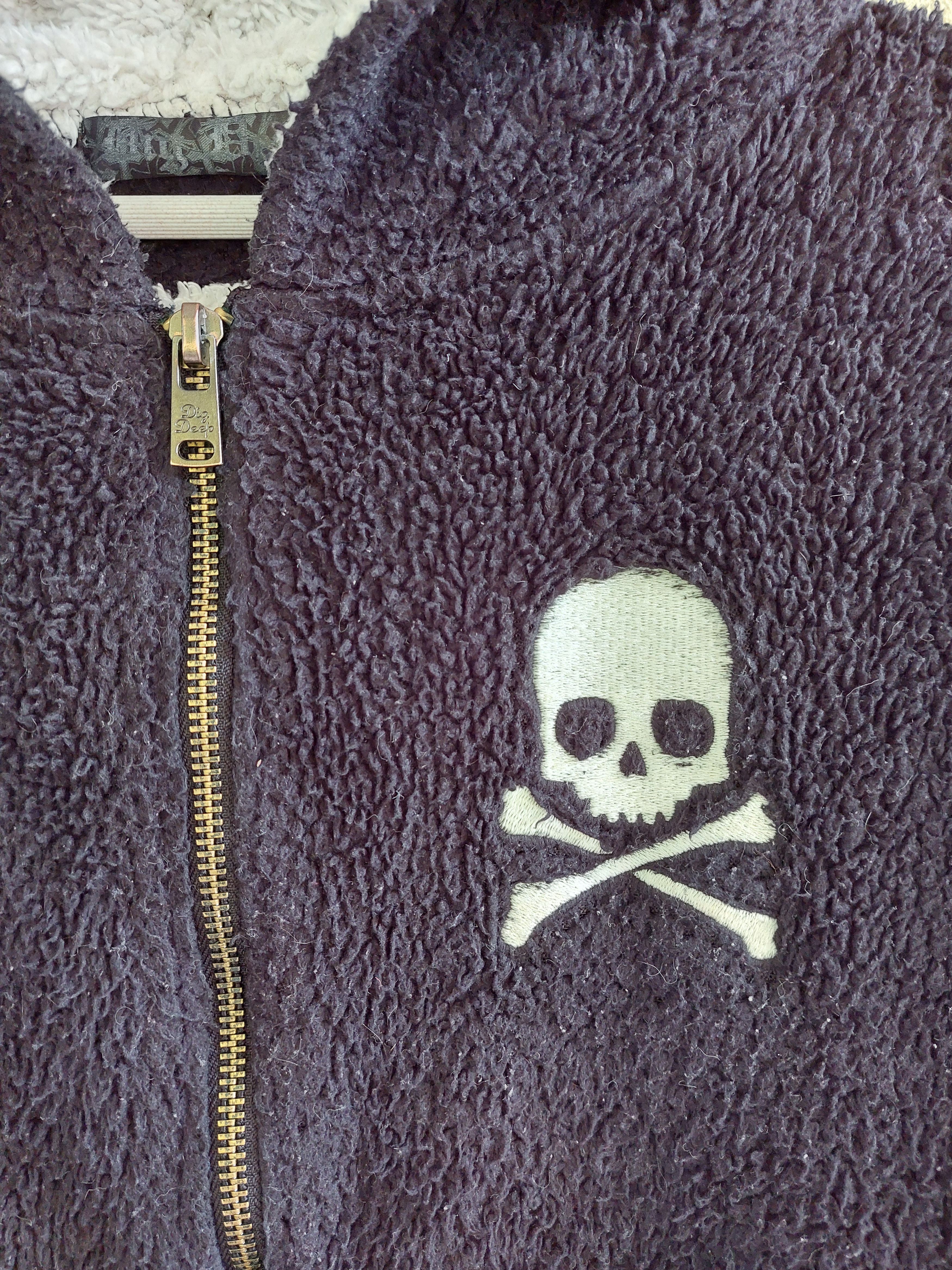 Japanese Brand DIG DEEP teddy fleece hoodie zipper sweater Size US M / EU 48-50 / 2 - 3 Thumbnail