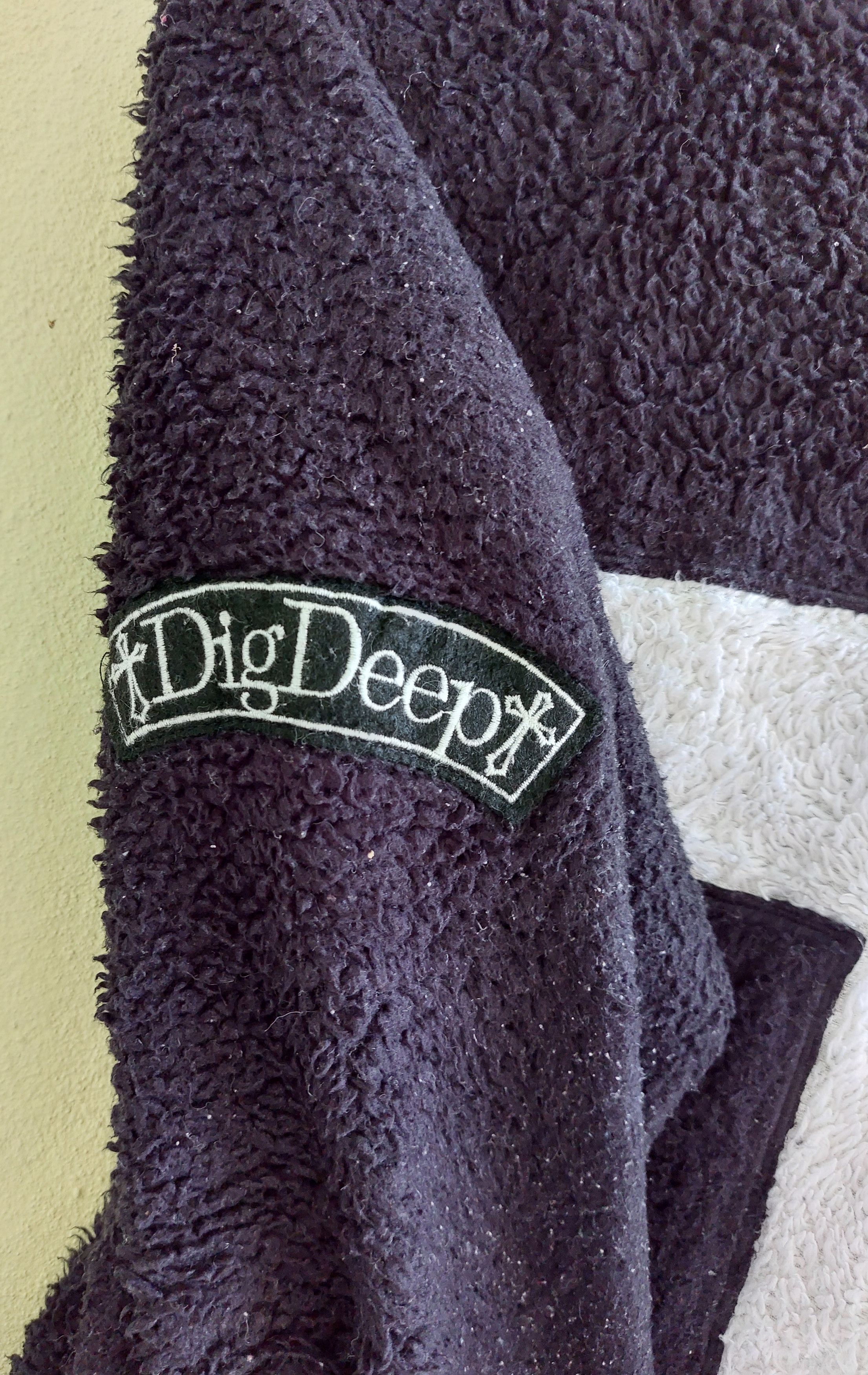Japanese Brand DIG DEEP teddy fleece hoodie zipper sweater Size US M / EU 48-50 / 2 - 10 Thumbnail