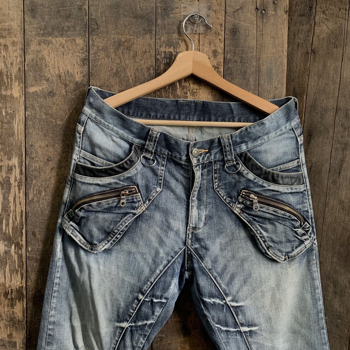 PPFM Vtg PPFM Distressed Denim Jeans Size US 33 - 3 Thumbnail