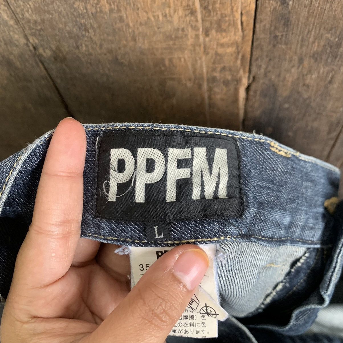 PPFM Vtg PPFM Distressed Denim Jeans Size US 33 - 13 Thumbnail