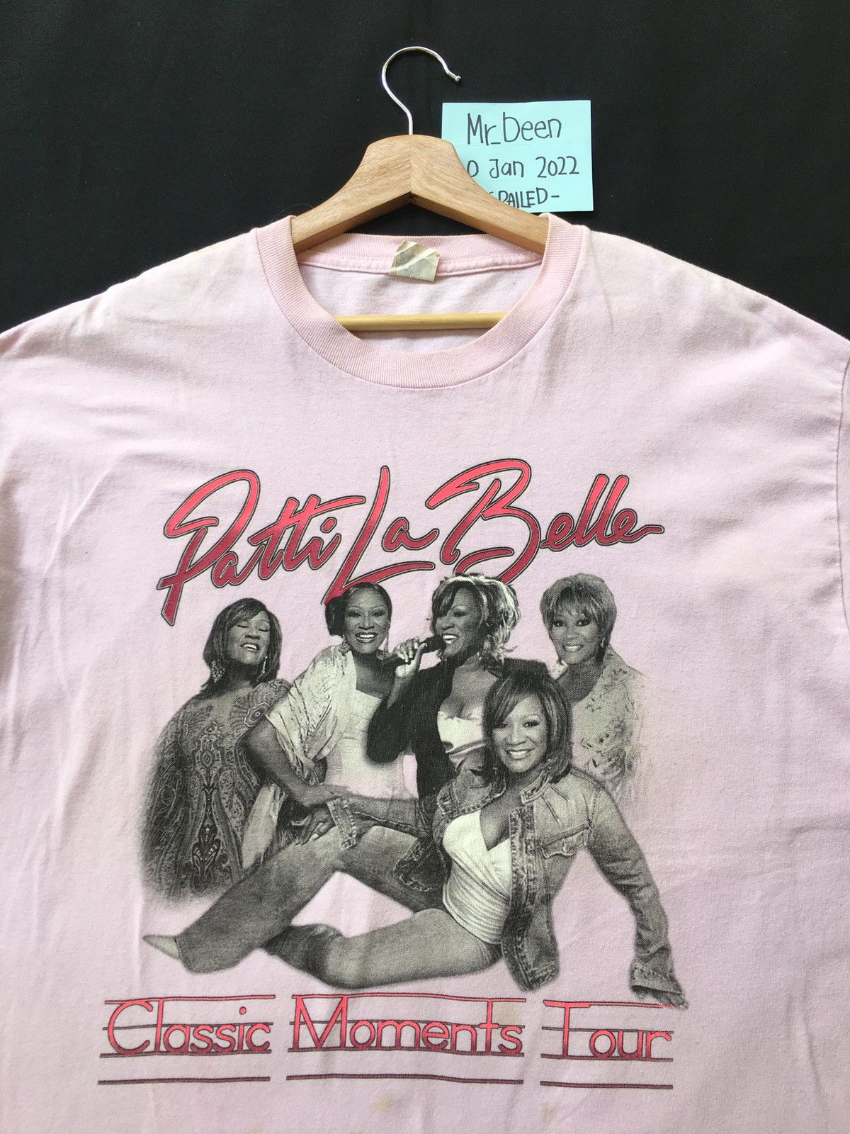 image of Rap Tees x Vintage Patti La Belle Classic Moments Tour Tshirt in Pink, Men's (Size XL)