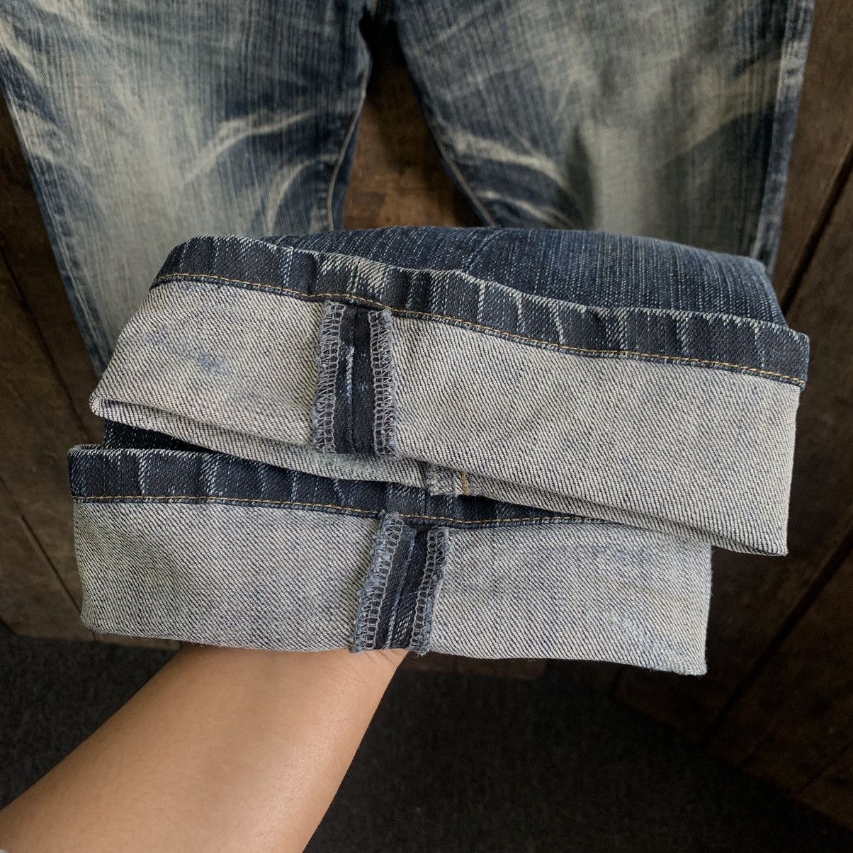 Tornado Mart Vtg Tornado Mart Distressed Denim Jeans Size US 32 / EU 48 - 6 Thumbnail