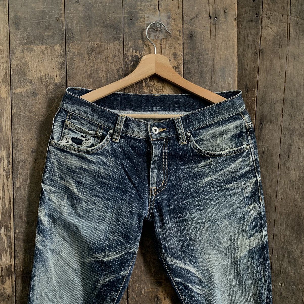 Tornado Mart Vtg Tornado Mart Distressed Denim Jeans Size US 32 / EU 48 - 3 Thumbnail