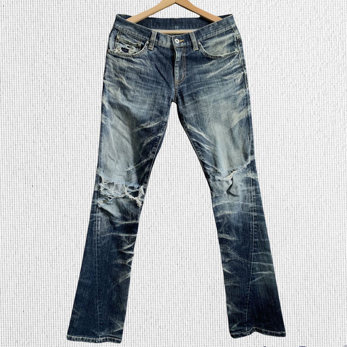 Tornado Mart Vtg Tornado Mart Distressed Denim Jeans Size US 32 / EU 48 - 1 Thumbnail