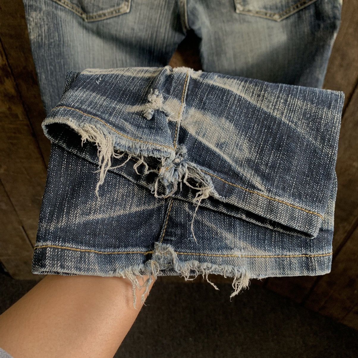 Tornado Mart Vtg Tornado Mart Distressed Denim Jeans Size US 32 / EU 48 - 15 Thumbnail