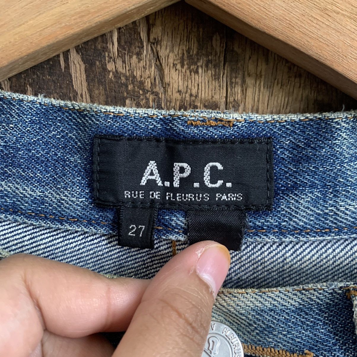 A.P.C. Vtg A.P.C Selvedge Distressed Denim Jeans Size US 27 - 10 Thumbnail