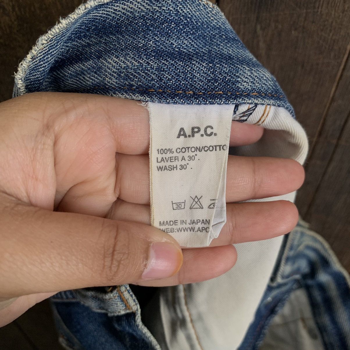 A.P.C. Vtg A.P.C Selvedge Distressed Denim Jeans Size US 27 - 4 Thumbnail