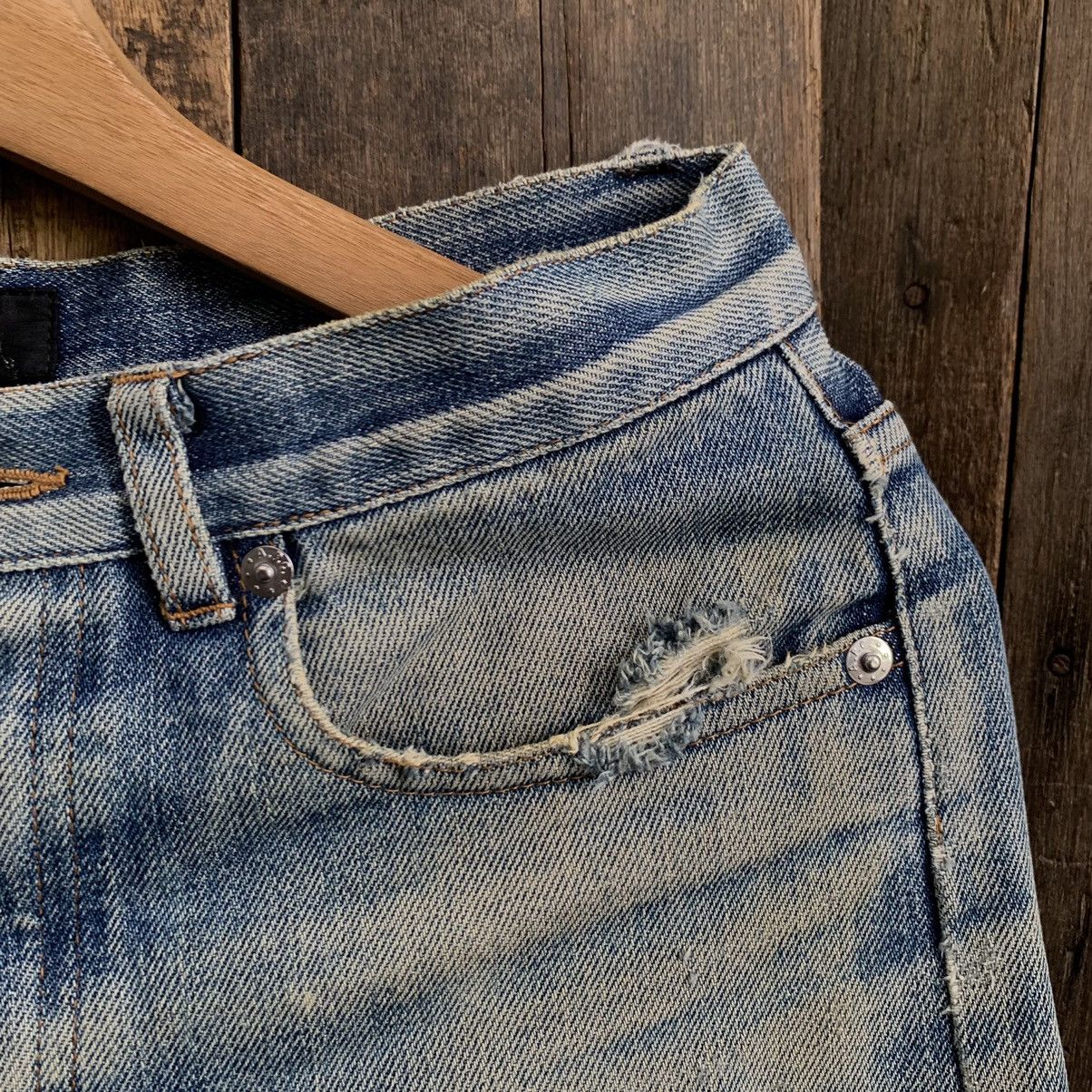 A.P.C. Vtg A.P.C Selvedge Distressed Denim Jeans Size US 27 - 7 Thumbnail