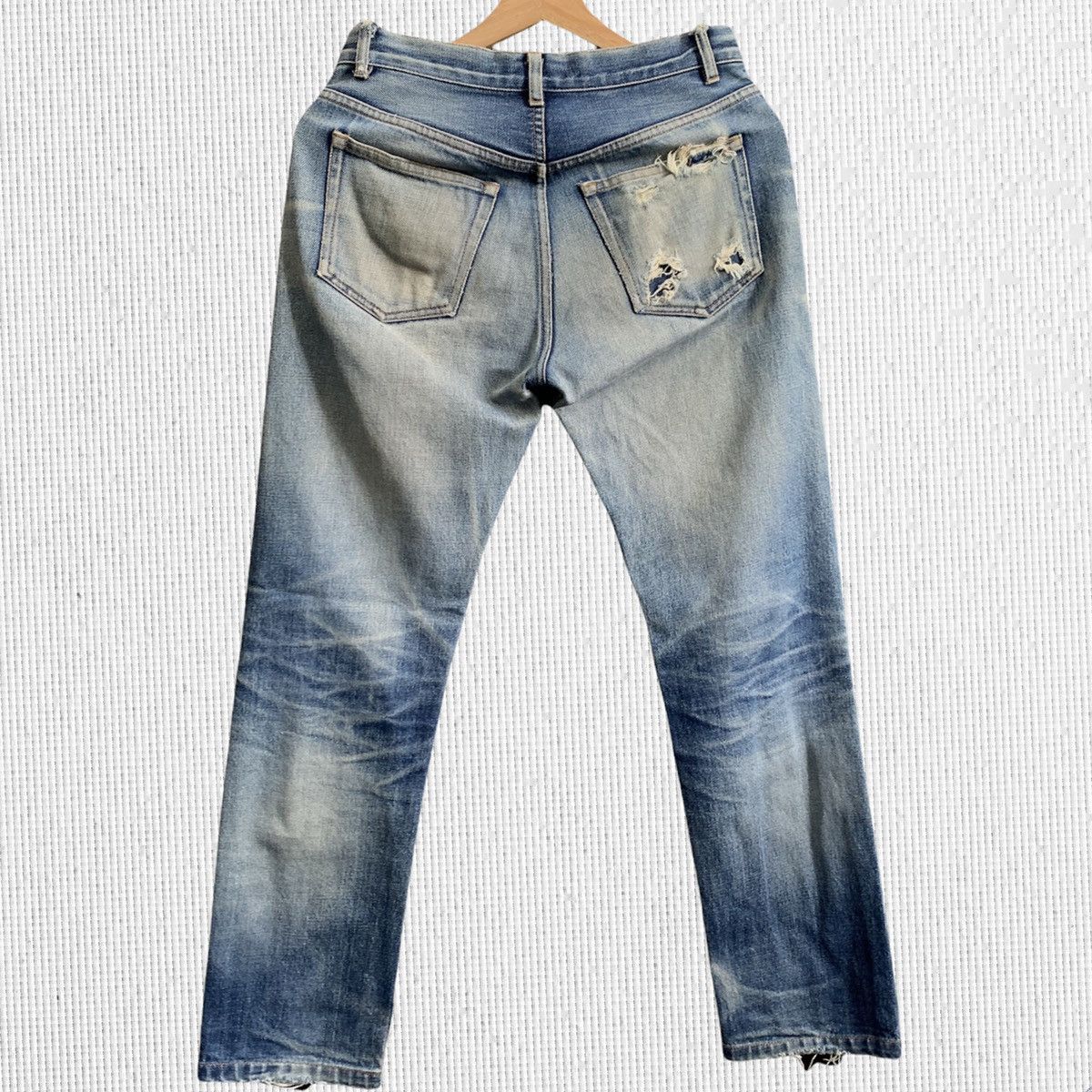 A.P.C. Vtg A.P.C Selvedge Distressed Denim Jeans Size US 27 - 2 Thumbnail