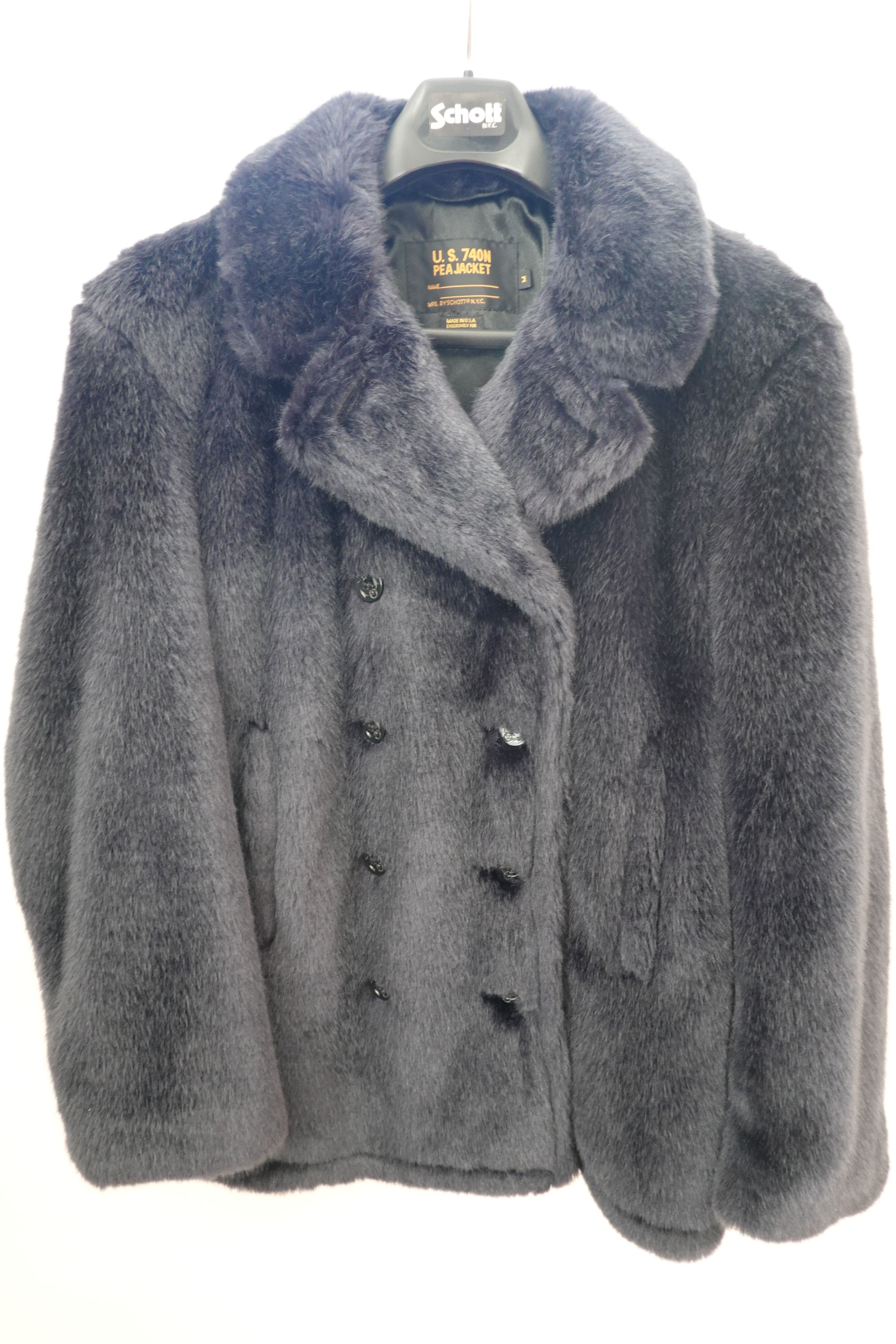 Schott Supreme Supreme Schott Fur Peacoat Grailed