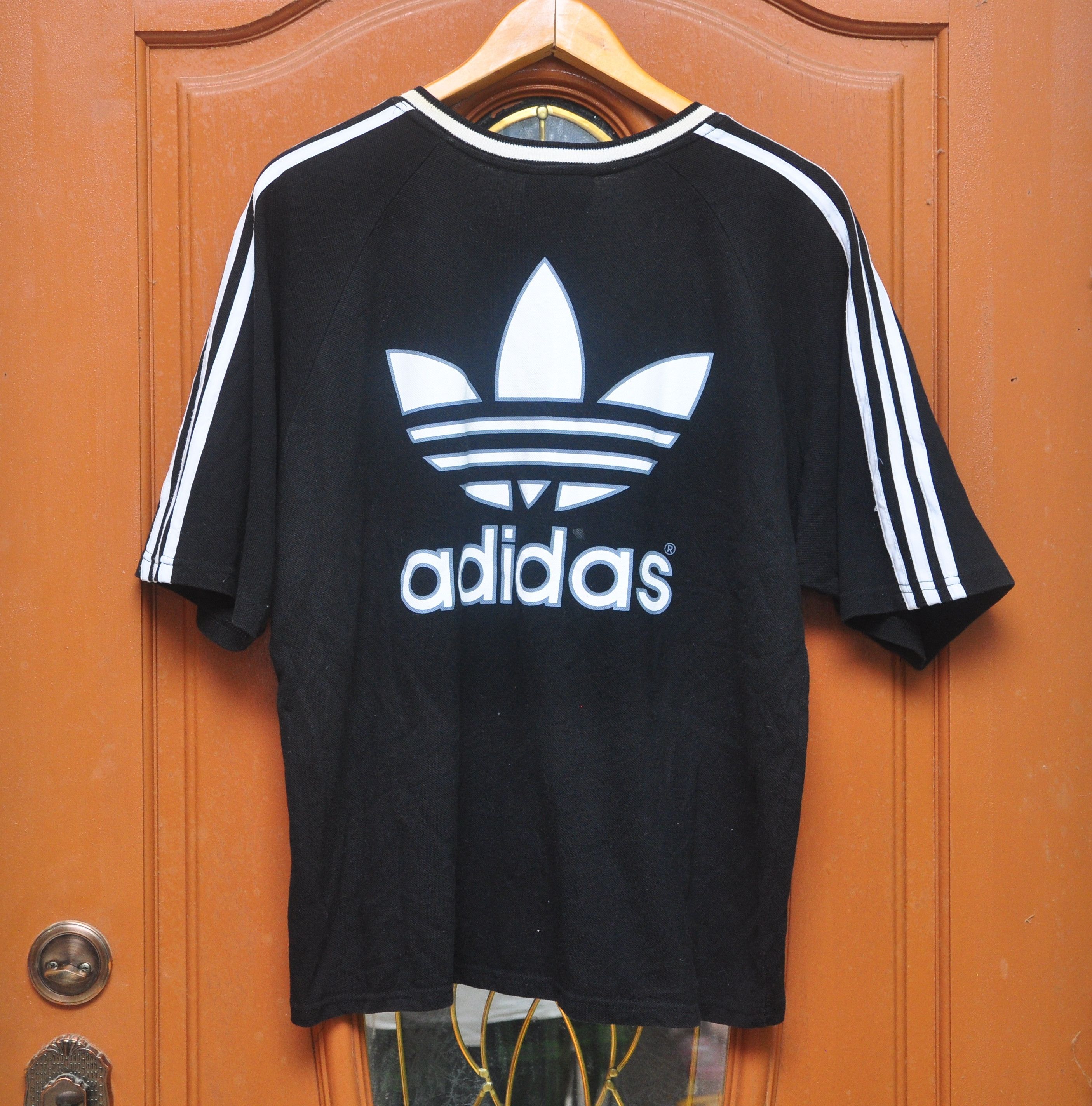 Adidas × Designer × Japanese Brand Adidas Shirt / hip hop swag skate rap gift kappa Size US L / EU 52-54 / 3 - 1 Thumbnail