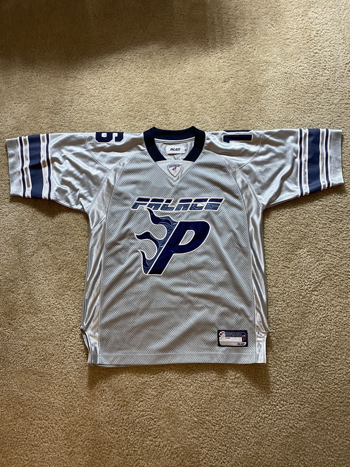 Palace Flaming P American Football Jersey Black - FW19 Men's - US